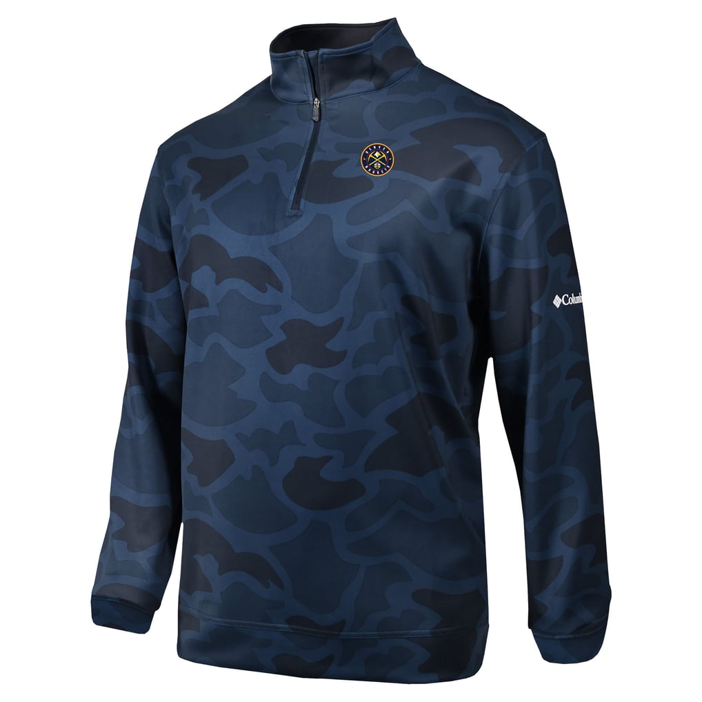Denver Nuggets Columbia Omni-Wick Wickhams Hills Quarter-Zip Pullover Top - Navy